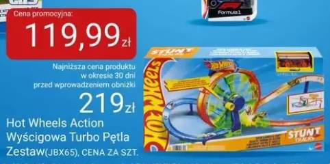 Zabawka Hot Wheels Action Wyścigowa Turbo Pętla Zestaw (JBX65)