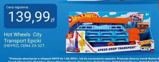 Zabawka Hot Wheels City Transport Epicki (HDY92)
