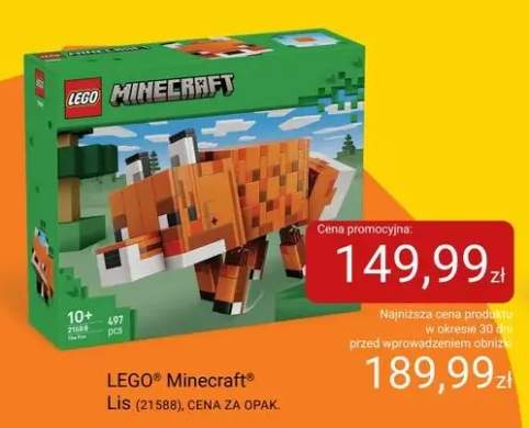 Klocki LEGO Minecraft Lis (21588)