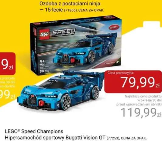 Klocki LEGO Speed Champions Hipersamochód sportowy Bugatti Vision GT (77253)