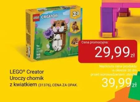 Klocki LEGO Creator Uroczy chomik z kwiatkiem 31376