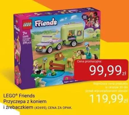 Klocki LEGO Friends Przyczepa z koniem i źrebaczkiem 42695