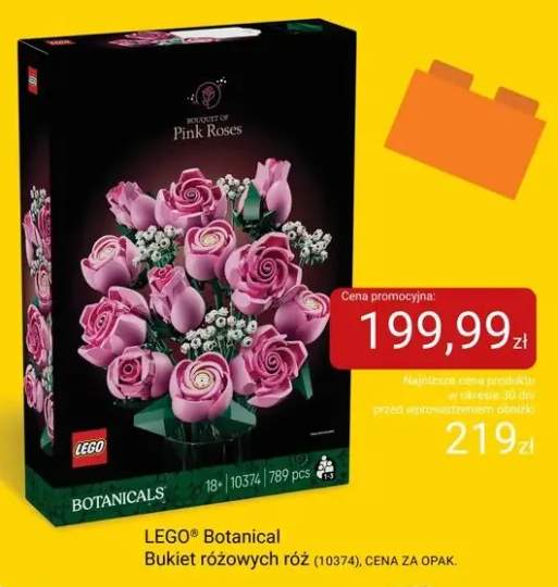Klocki LEGO Botanical Bukiet różowych róż (10374)