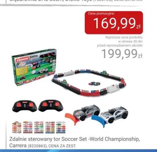 Zdalnie sterowany tor Soccer Set -World Championship Carrera