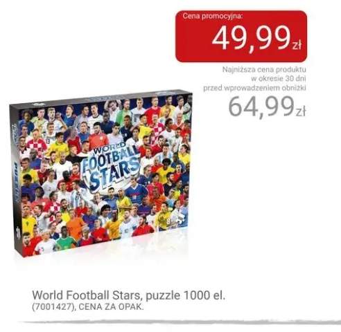 Puzzle World Football Stars 1000 el.