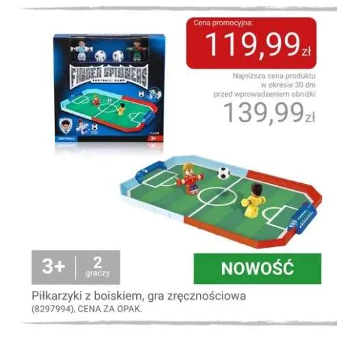 Gra zręcznościowa piłkarzyki z boiskiem Finger Spinners