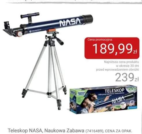 Teleskop NASA Naukowa Zabawa Clementoni