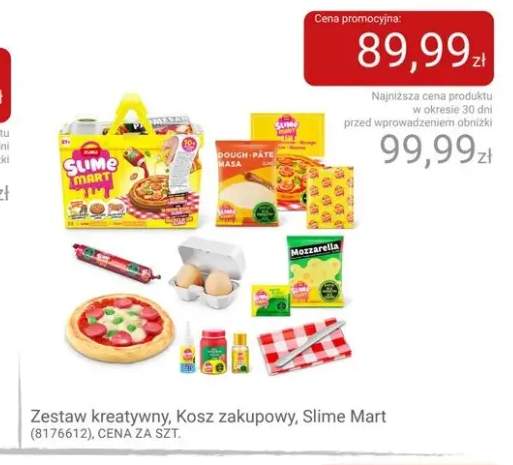 Zestaw kreatywny Kosz zakupowy Slime Mart