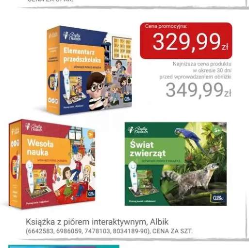Książka z piórem interaktywnym Albik