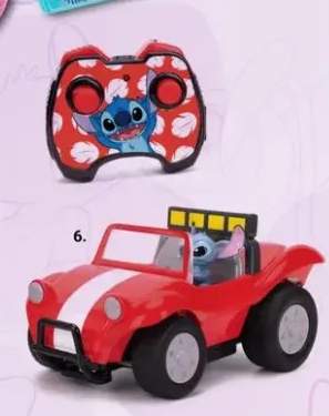 Pojazd zdalnie sterowany z figurką Stitch