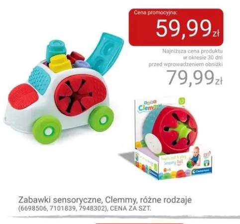 Zabawki sensoryczne Clemmy