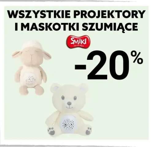 Projektory i maskotki szumiące Smiki
