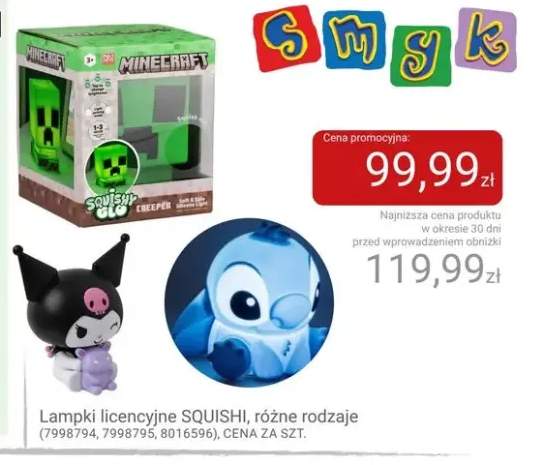 Lampka licencyjna SQUISHI